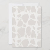 Dag van de Giraffe van partijdieren Kaart (Achterkant)