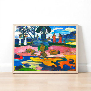 Dag van de God (Mahana no atua) door Paul Gauguin Poster
