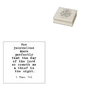 Dag van de Heer Schrift Rubberstempel (Gestempeld)