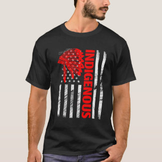 Dag van de Inheemse Volkeren - Headdress USA F in  T-shirt