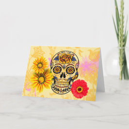 Dag van de Kaart van de schedel van het dode snoep