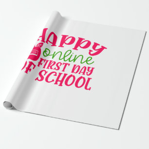 Dag van de leraar Gelukkig Online Eerste Dag van d Cadeaupapier