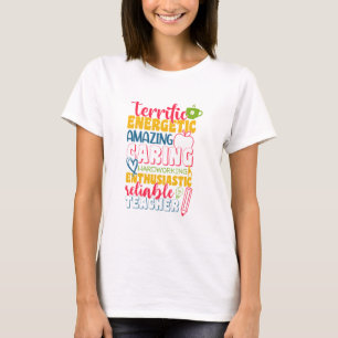 Dag van de leraar Verbazingende Leraar T-shirt
