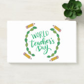 dag van de leraren in de wereld post-it® notes (Kantoor)