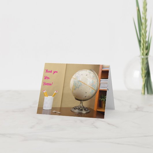 Dag van de Lerarenwaardering Bedankkaart (Voorkant)