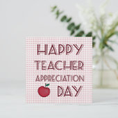 Dag van de Lerarenwaardering Bedankkaart (Staand voorkant)