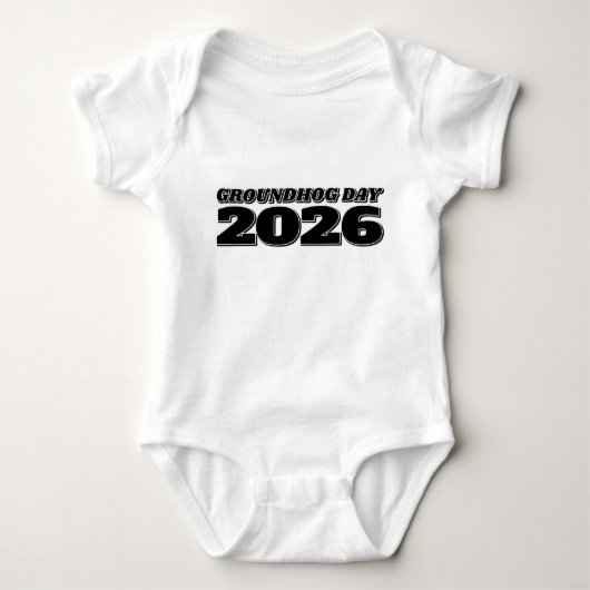 Dag van de marmot 2026 romper (Voorkant)