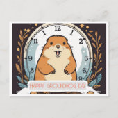 Dag van de marmot Een viering van de Lente Briefkaart (Voorkant)