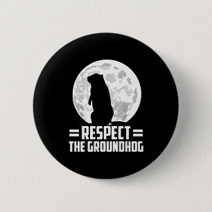 Dag van de marmot Respecteer de marmot Ronde Button 5,7 Cm