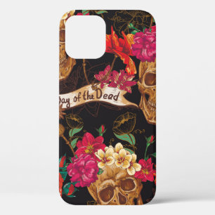 Dag van de meeuw en de bloemen Dag van de dode naa iPhone 12 Hoesje