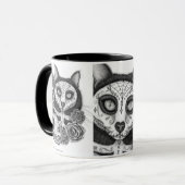 Dag van de Mok van de  van de Dode Cat Skull Sugar (Voorkant links)