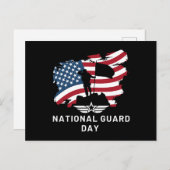 Dag van de Nationale Garde Briefkaart (Voorkant / Achterkant)