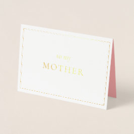 Dag van de Nota voor Moeder van de Bruid Folie Kaarten