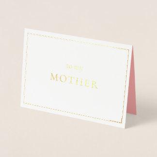 Dag van de Nota voor Moeder van de Bruid Folie Kaarten