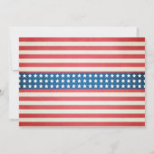 Dag van de onafhankelijkheid van de uitnodiging op (Achterkant)