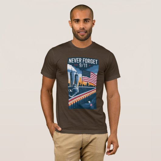 Dag van de Patriot (11 september) T-shirt (Voorkant volledig)