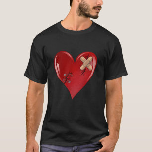 Dag van de Rode Gebroken Hart Valentijn T-shirt