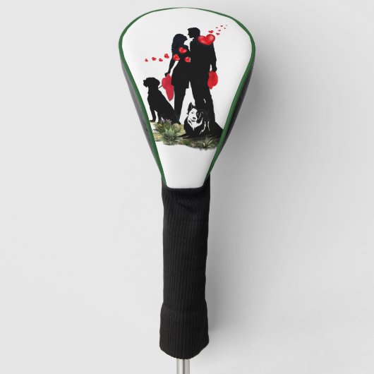 Dag van de Romance Zazzle Golfheadcover (Voorkant)