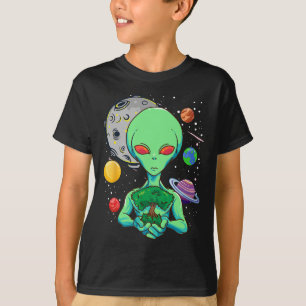 Dag van de ruimte Ksmische algenboom van het leven T-shirt