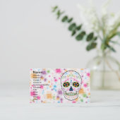 Dag van de schedel met de dode suiker - Heldere mu Visitekaartje (Staand voorkant)