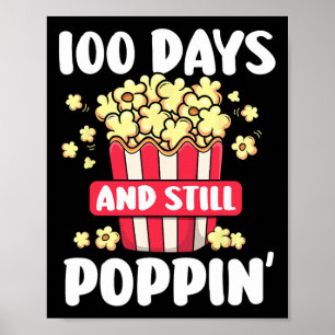 Dag van de school 100 dagen en nog poppin Kinder 1 Poster