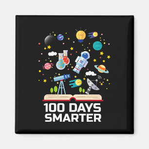 Dag van de School 100 dagen slimmere boeken Space Magneet