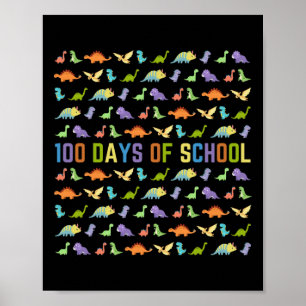 Dag van de School - Dinosaurussen - Easy 100 Days  Poster
