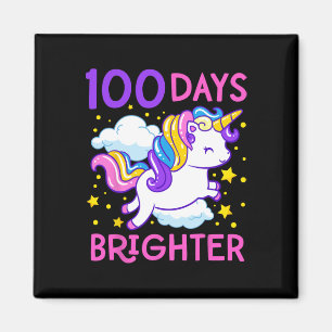 Dag van de School Eenhoorn 100 dagen Brighter Kind Magneet