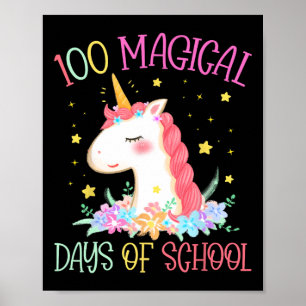 Dag van de School Eenhoorn 100 Magische Dagen Meis Poster