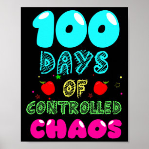 Dag van de School Fun Design voor kleuterleidsters Poster