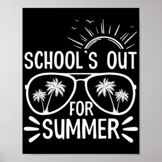Dag van de School Gift Scholen uit voor Zomer Kind Poster