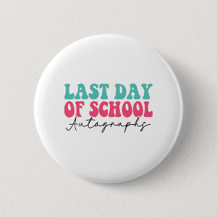 Dag van de school handtekening 2023 ronde button 5,7 cm
