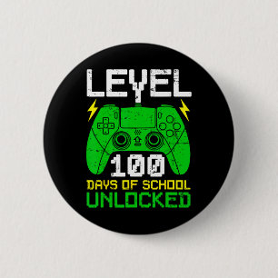 Dag van de School Jongens Meisjes Kinder 100 dagen Ronde Button 5,7 Cm