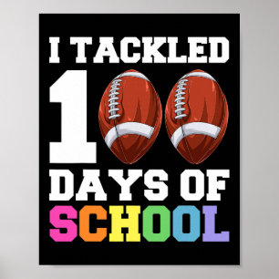 Dag van de School Kinder Football Poster