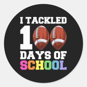 Dag van de School Kinder Football Ronde Sticker