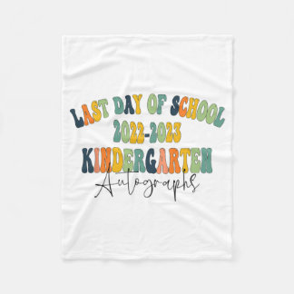 Dag van de School Kleuterschool Handtekeningen 202 Fleece Deken