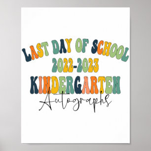 Dag van de School Kleuterschool Handtekeningen 202 Poster