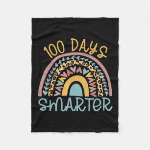 Dag van de school leraar 100 dagen slimmer luipaar fleece deken