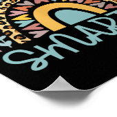 Dag van de school leraar 100 dagen slimmer luipaar poster (Hoek)