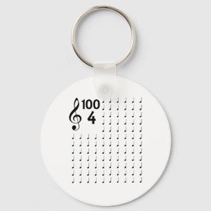 Dag van de School muzieknoten muziekleraar Sleutelhanger