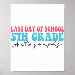 Dag van de schoolhandtekening 2023 voor 5e klas poster