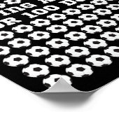 Dag van de schoolvoetbalsport 100e dag van school poster (Hoek)