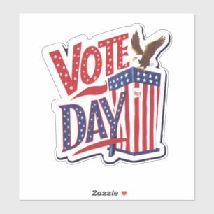 dag van de stemming sticker