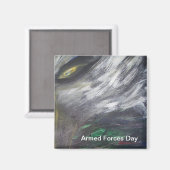 Dag van de strijdkrachten magneet (Voorkant / Achterkant)
