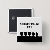 Dag van de strijdkrachten Silhouettes Button (Voorkant /achterkant)
