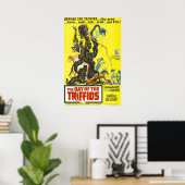 Dag van de triffids -  horrorfilm poster (Thuiskantoor)