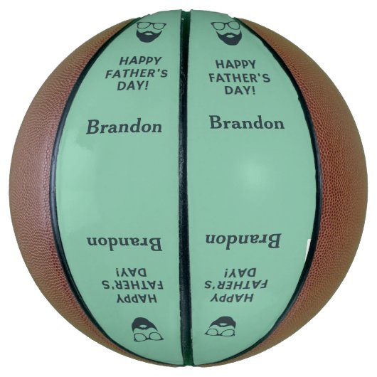 Dag van de vaders van Beardman Basketbal (Verticaal)