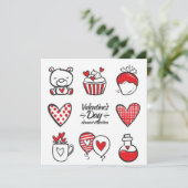 Dag van de valentijn aankondiging (Staand voorkant)