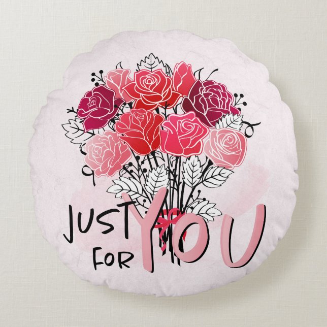 dag van de valentijn rond kussen (Voorkant)