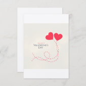 Dag van de valentijn save the date (Voorkant / Achterkant)